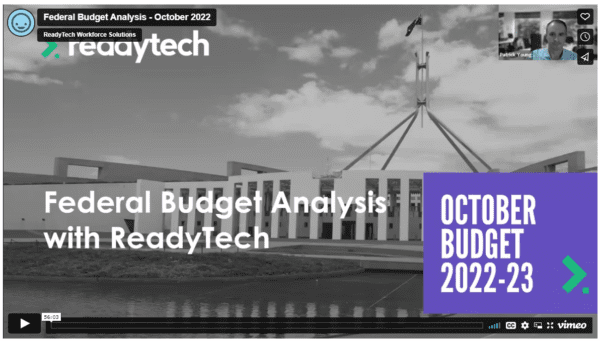 Federal Budget Analysis With Readytech Webinar