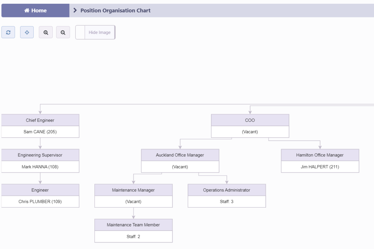 Position Organisation Chart