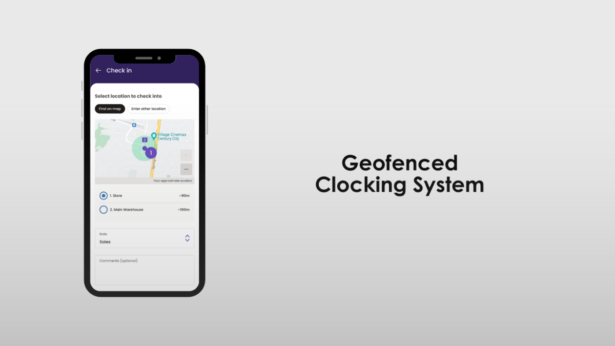 Ready People App Geofenced Clocking System