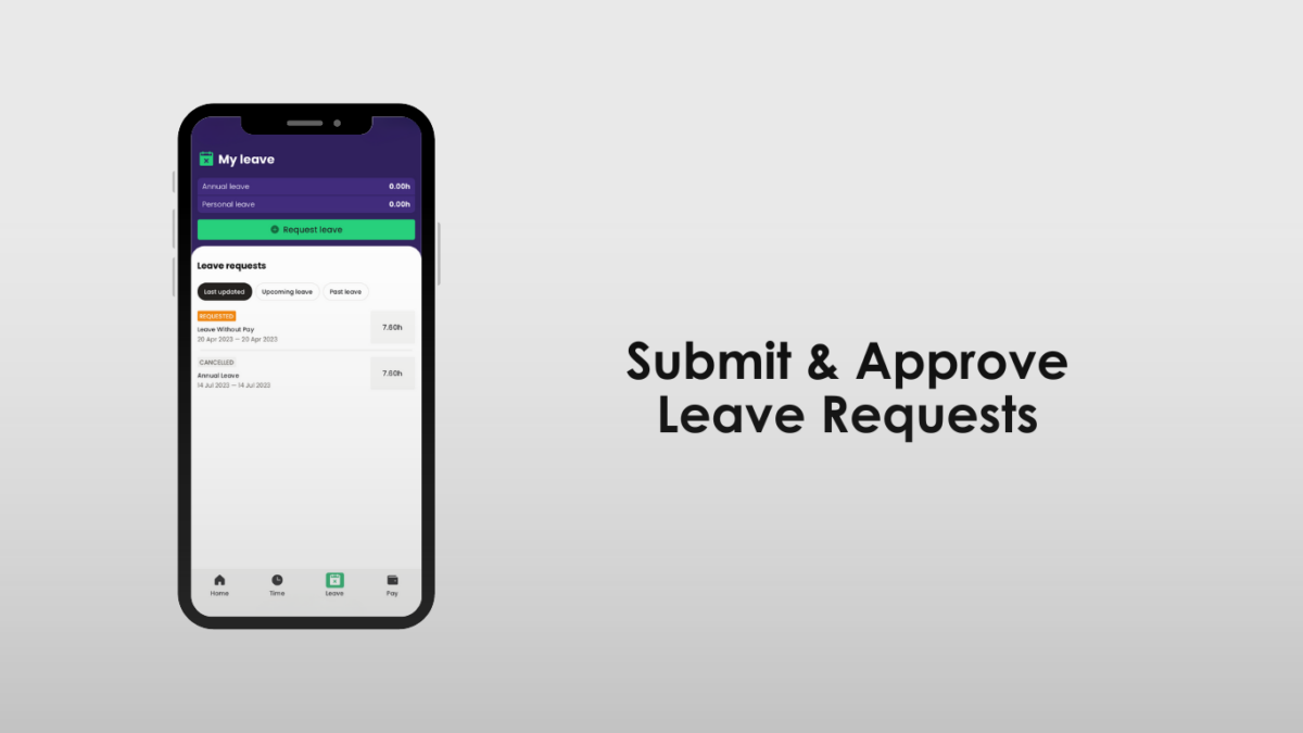 Ready People App Submit And Approve Leave Requests
