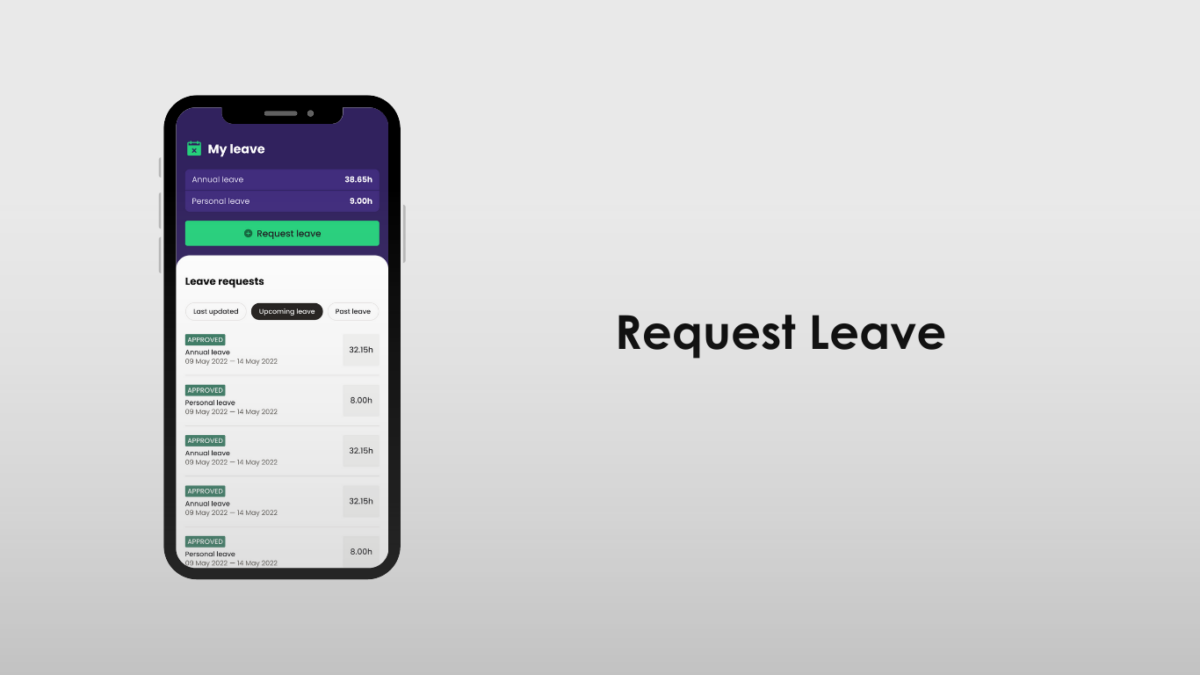Ready People Self Service App Leave Request